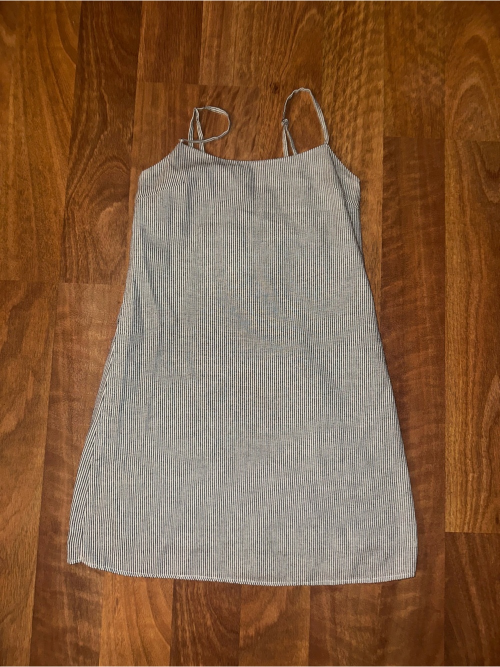 Brandy Melville Striped Dress in Light Blue and White